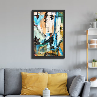 Original Acrylic Painting Wrapped On Canvas Print