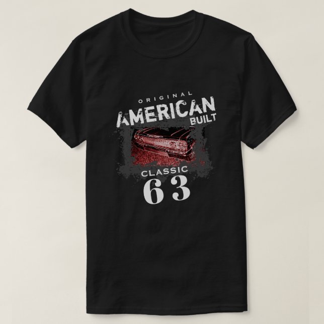 Original American Built Classic 63 Chevy Front T-Shirt (Design Front)