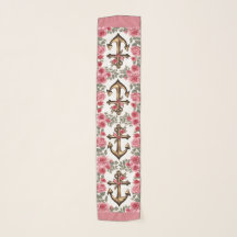 Original Anchor of Hope Oblong Chiffon Scarf