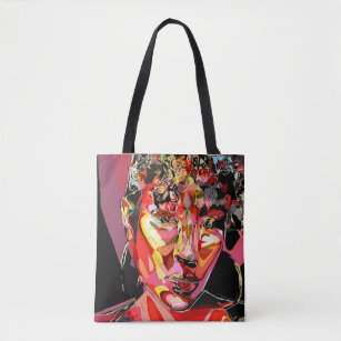 Original Art Abstract Female     Tote Bag