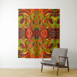 Original art earth colours and cooler season tapestry