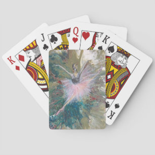 Original Art Leaping Ballerina Playing Cards