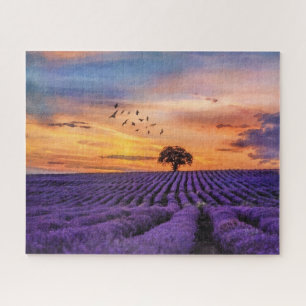 Original Art Lone Tree Peaceful Scenery   Jigsaw Puzzle