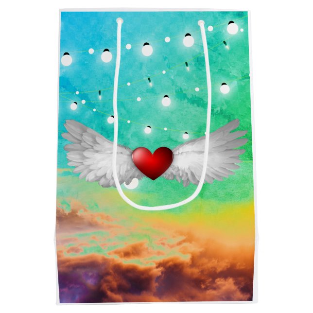 ORIGINAL ART WINGED HEAT Gift Bag (Back)