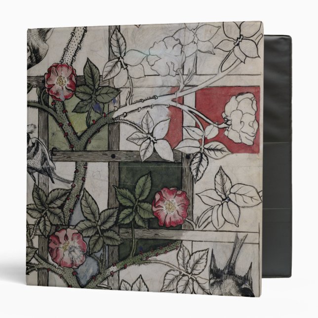 Original artwork for 'Trellis' wallpaper design, 1 Binder (Front/Inside)
