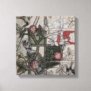 Original artwork for 'Trellis' wallpaper design, 1 Canvas Print