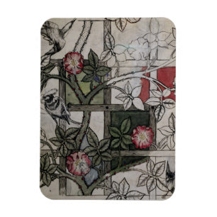 Original artwork for 'Trellis' wallpaper design, 1 Magnet