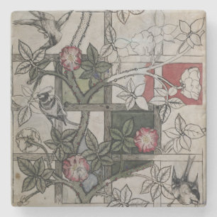 Original artwork for 'Trellis' wallpaper design, 1 Stone Coaster