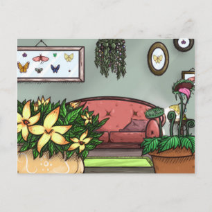 Original Artwork - Seating Room Postcard