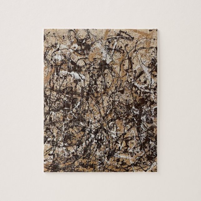 Original autumn pollock paint jigsaw puzzle (Vertical)