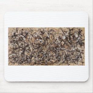 Original autumn pollock paint mouse pad