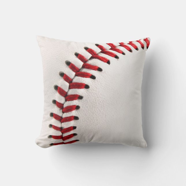Original baseball ball throw pillow (Front)