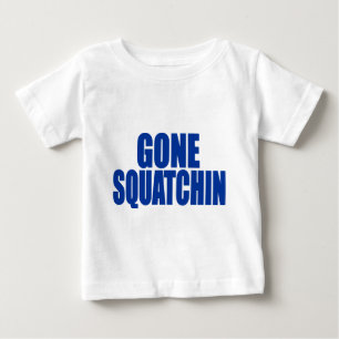 Original & Best-Selling Bobo's GONE SQUATCHIN Blue Baby T-Shirt