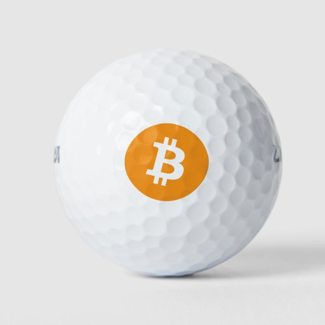 Original Bitcoin (BTC) logo Golf Balls (Front)