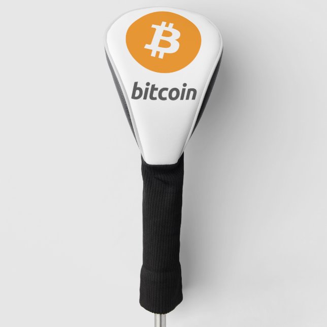 Original Bitcoin Logo Symbol Golf Club Cover (Front)