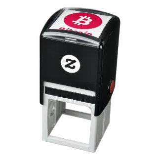 Original Bitcoin Logo Symbol Ink Stamp