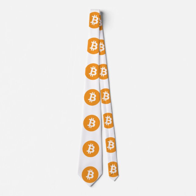 Original Bitcoin Logo Symbol Necktie (Front)