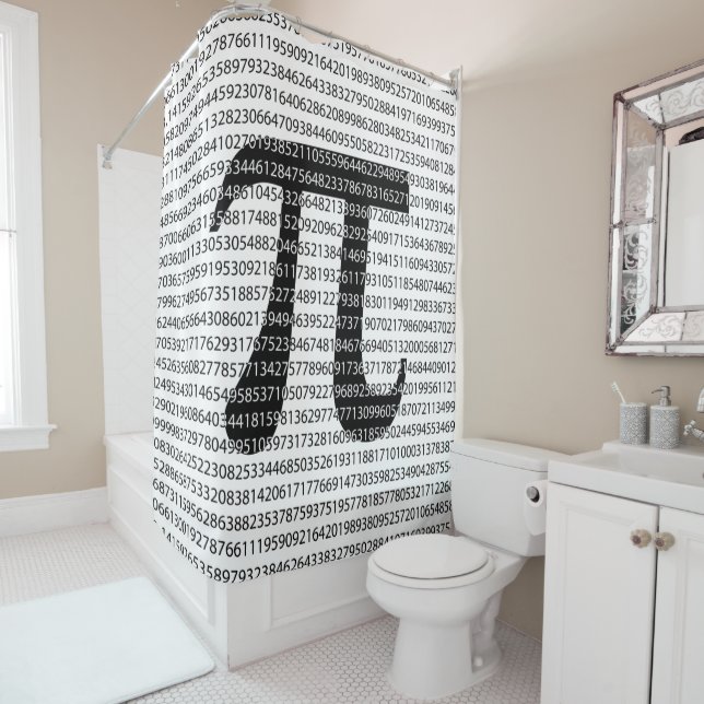 Original black number pi day mathematical symbol (In Situ)