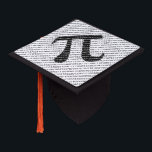 Original black number pi day mathematical symbol graduation cap topper<br><div class="desc">Original black number pi day mathematical symbol</div>