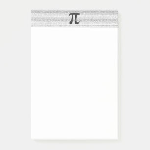 Original black number pi day mathematical symbol post-it notes