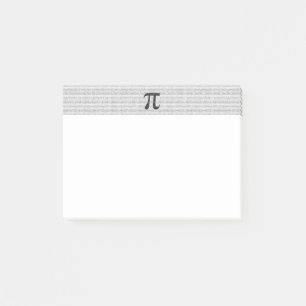 Original black number pi day mathematical symbol post-it notes