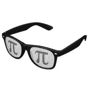 Original black number pi day mathematical symbol retro sunglasses