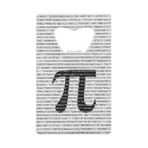 Original black number pi day mathematical symbol wallet bottle opener