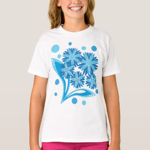 Original blue flowers T-Shirt