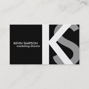 {Original} cartes de visite modernes de monogramme