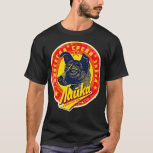 Original CCCP Space Program Laika Space Dog USSR G T-Shirt