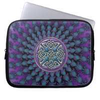Original Celtic Knot Fractal Design Laptop Sleeve