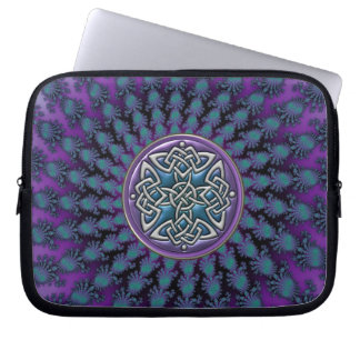 Original Celtic Knot Fractal Design Laptop Sleeve