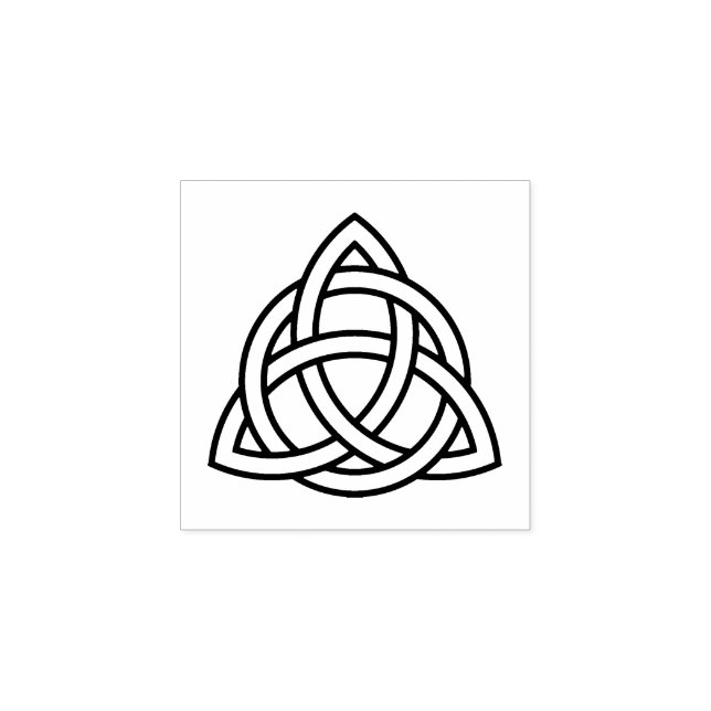 Original Celtic Triquetra Knot black icon Rubber S Rubber Stamp (Imprint)