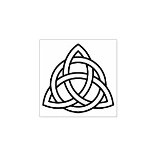 Original Celtic Triquetra Knot black icon Rubber Stamp