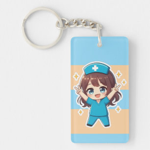 Original Chibi Nurse 2.0 - Victory Spirit Keychain