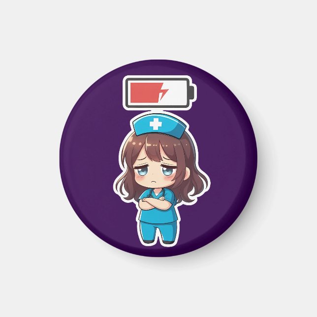 Original Chibi Nurse 3.0 - Powerless Magnet (Front)