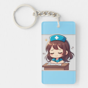 Original Chibi Nurse - A little Exhaustion Keychain
