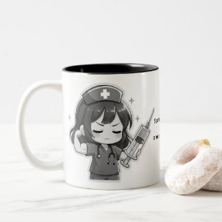 Original Chibi Nurse - Medical Power Two-Tone Coffee Mug