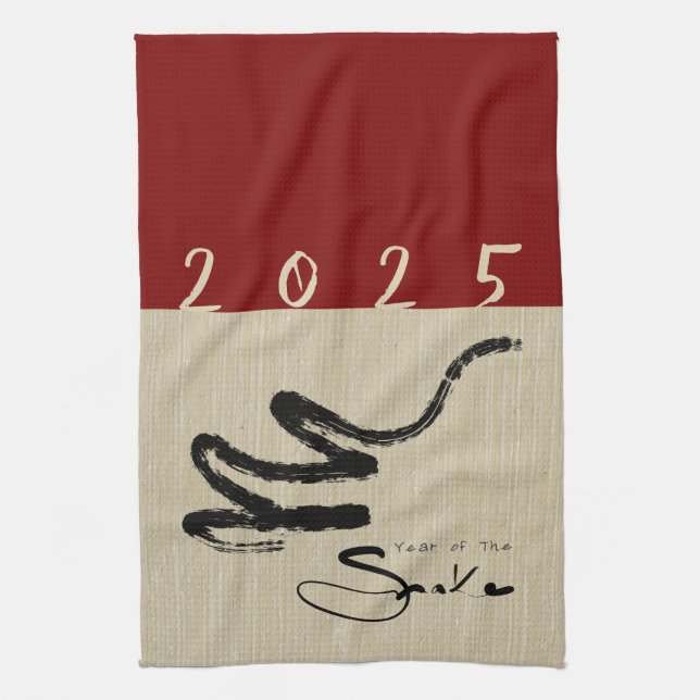 Original Chinese Snake Year 2025 choose colour KT5 Kitchen Towel (Vertical)