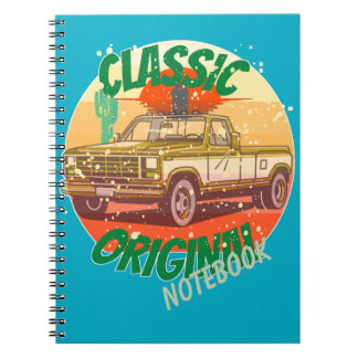 Original classic vintage style pickup notebook