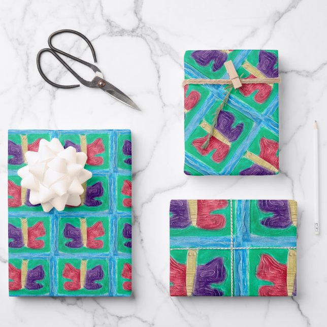 Original Colourful Butterfly | Filter | Wrapping Paper Sheet (Front)