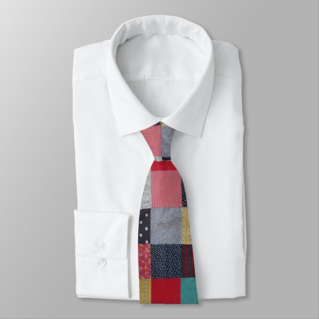 original colourful vintage style patchwork tie (Tied)