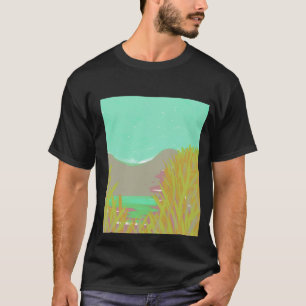 Original Contemporary “The Lake” Artwork For Him T-Shirt