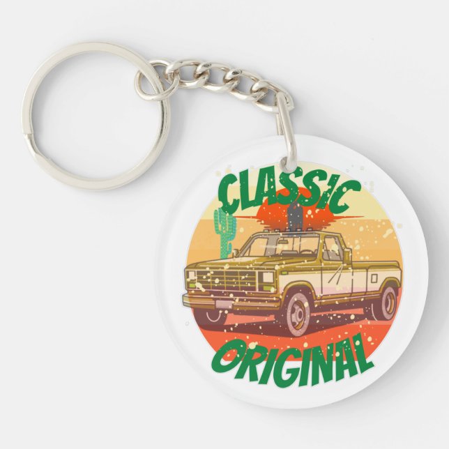 ORIGINAL COOL TRUCK VINTAGE  KEYCHAIN (Front)