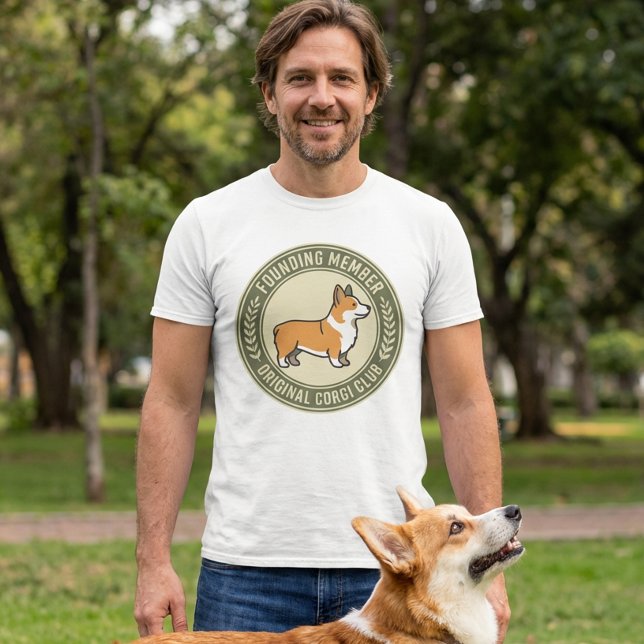Original Corgi Club Founding Member Funny T-Shirt (Creator Uploaded)
