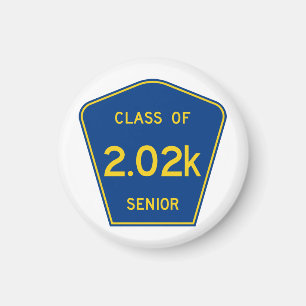 Original County Route sign   Class of 2020 Senior Magnet