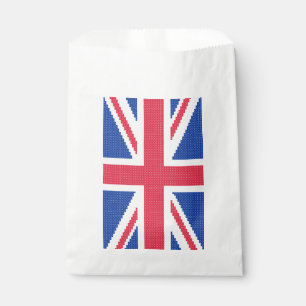 Original cross-stitch design Union Jack Favour Bag