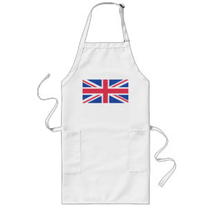 Original cross-stitch design Union Jack Long Apron