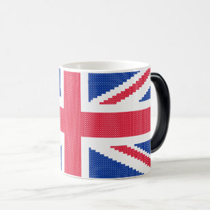 Original cross-stitch design Union Jack Magic Mug