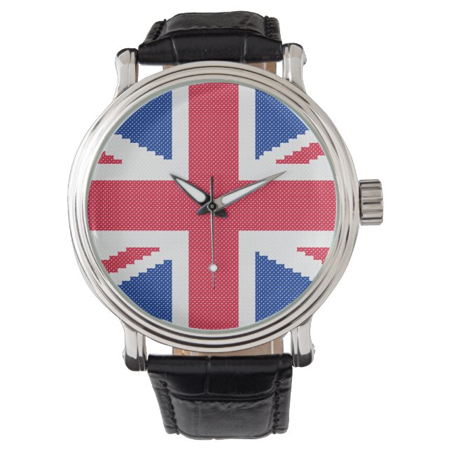 Original cross-stitch design Union Jack Watch (Front)